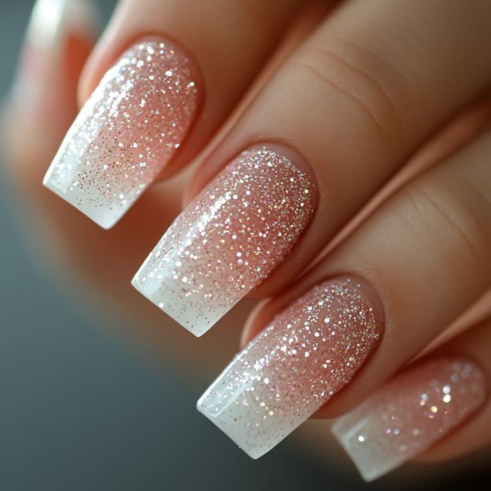 Classic Pink White French Press-On Nails by Winails