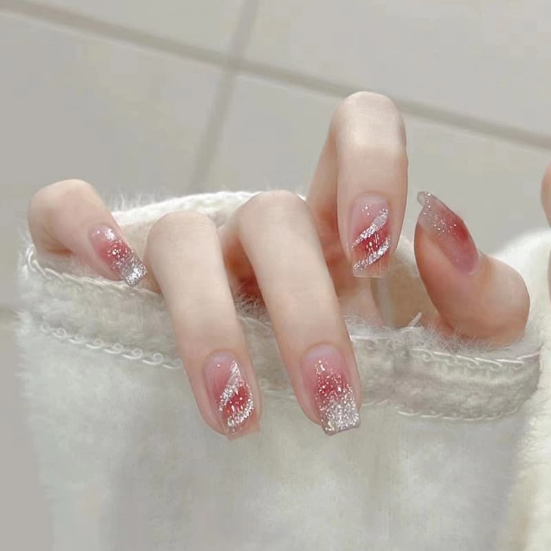 Blush Shimmer Press-On Nails by Winails